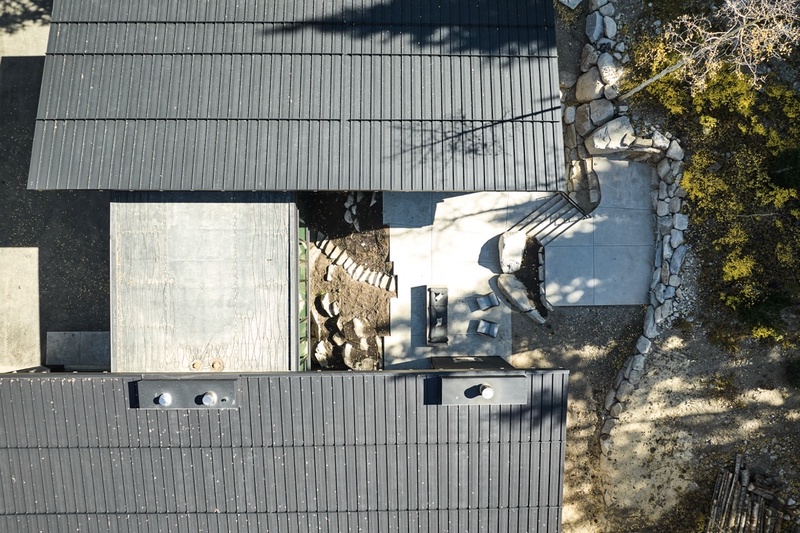 Overhead view of the home